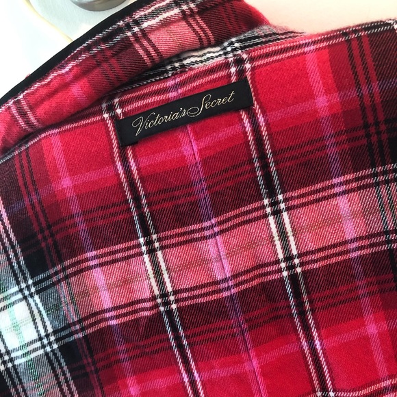 Victoria Secret Flannel Tie Romper Pajama - Picture 10 of 15